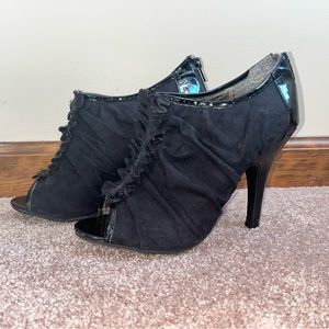 Open toe (peep) heel